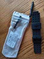 Zwarte Horlogebandjes - Grote Voorraad!, Sieraden, Tassen en Uiterlijk, Horloges | Heren, Ophalen of Verzenden, Nieuw, Kunststof