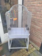 Grote kooi op standaard, Ophalen of Verzenden, Zo goed als nieuw, Metaal, Vogelkooi
