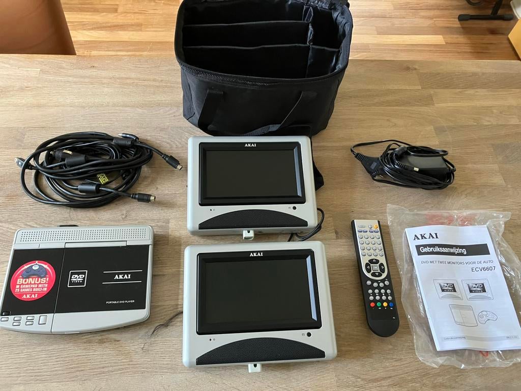 Akai Portable dvd speler 12 volt, Ophalen of Verzenden, Zo goed als nieuw, Overige merken