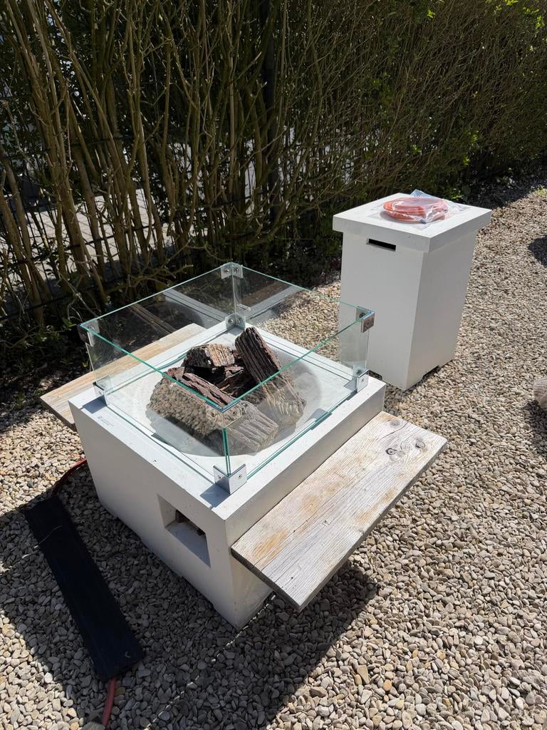 Zeer complete gashaard Happy Cocooning, Tuin en Terras, Vuurtafels, Zo goed als nieuw, Ophalen