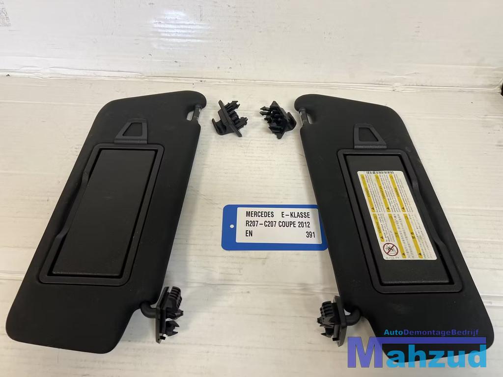 MERCEDES E C207 coupe zwart zonneklep set 2009-2016, Auto-onderdelen, Interieur en Bekleding, Gebruikt, Mercedes-Benz AG, Mercedes-Benz