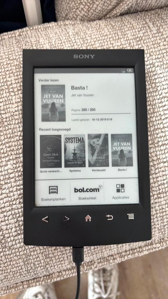 Sony Reader PRS-T2N E-reader, Computers en Software, E-readers, Gebruikt, 6 inch of minder, 4 GB of minder, Touchscreen, Ophalen of Verzenden