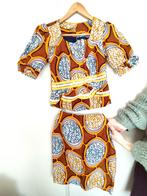 Handgemaakt West Afrikaans damespak rok en bloes, Kostuum of Pak, Oranje, Ophalen of Verzenden, Zo goed als nieuw