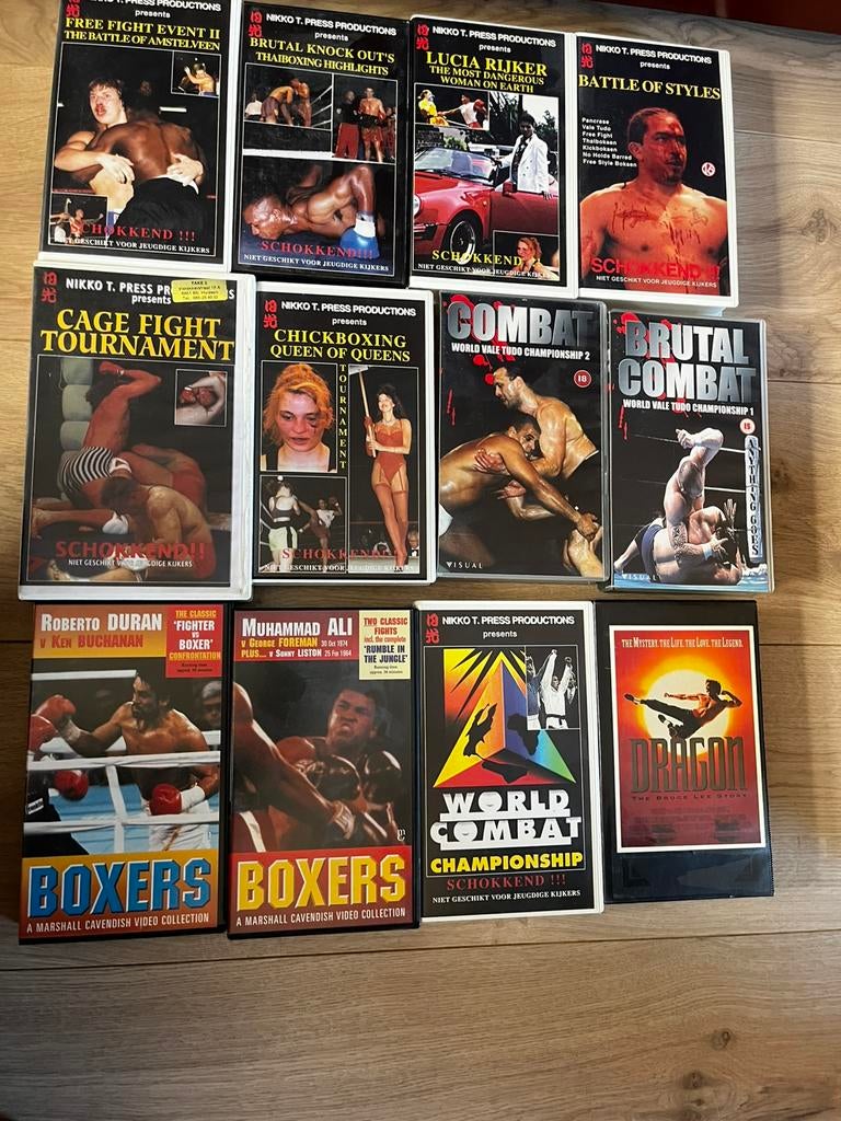 VHS vechtsport banden, Alle leeftijden, Ophalen of Verzenden, Zo goed als nieuw