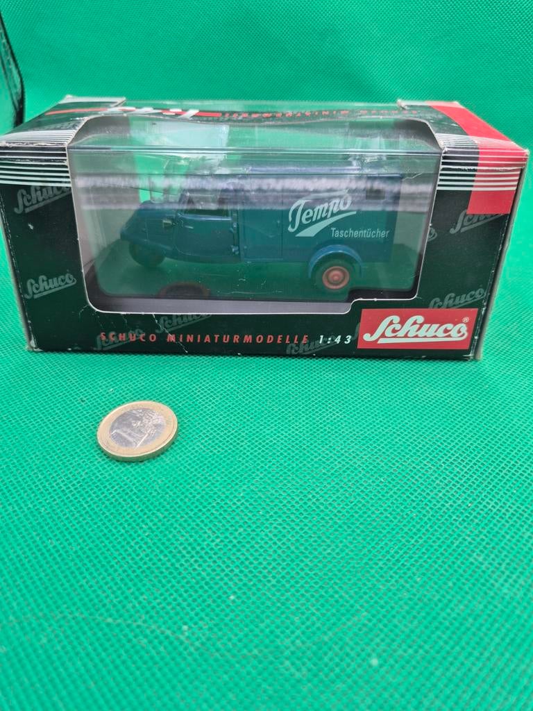 222 Tempo Kasten wagen Tempo 1/43 schuco, Ophalen of Verzenden, Zo goed als nieuw, Auto, Schuco