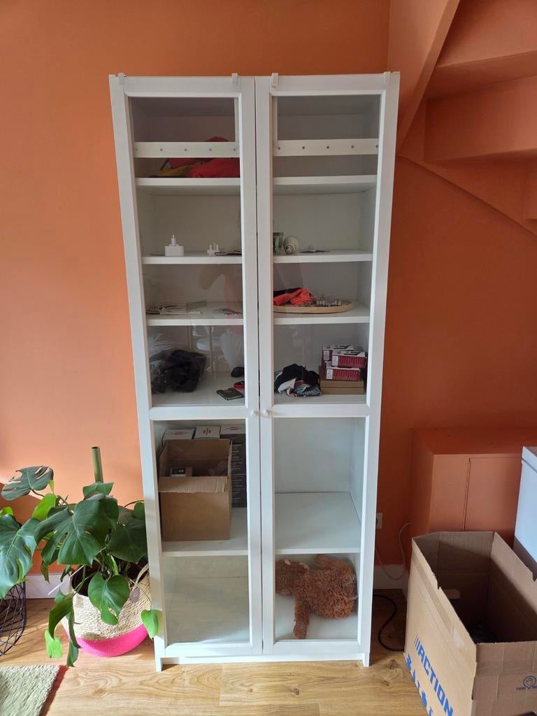 IKEA Billy boekenkast met glazen deuren, Ophalen