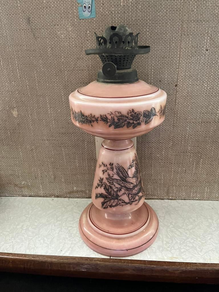 Oude antieke olielamp, Ophalen of Verzenden