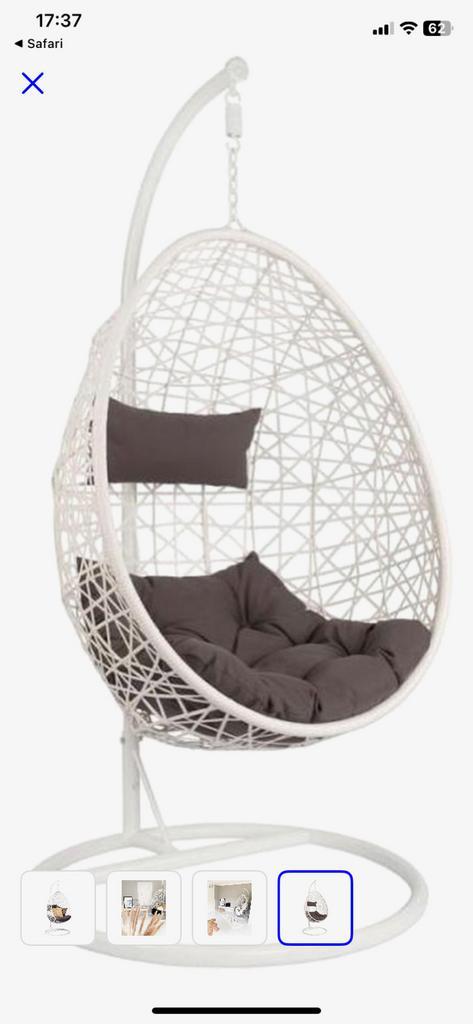 Hangstoel - ei - egg chair, Tuin en Terras, Tuinstoelen, Zo goed als nieuw, Ophalen