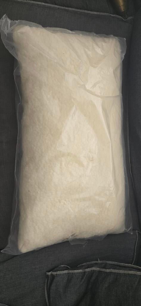 Merino-Flor 100% pure Merino wollen kussen 40x70 cm, Ophalen of Verzenden, Nieuw, Wit, Rechthoekig