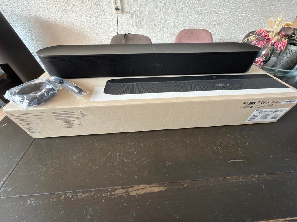 Sonos Beam 2 - Zo goed als nieuw, in originele verpakking, Audio, Tv en Foto, Soundbars, Ophalen, Bluetooth, Zo goed als nieuw