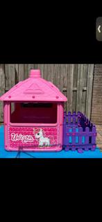 Unicorn Speelgoed huisje, Kinderen en Baby's, Ophalen, Gebruikt, Plastic