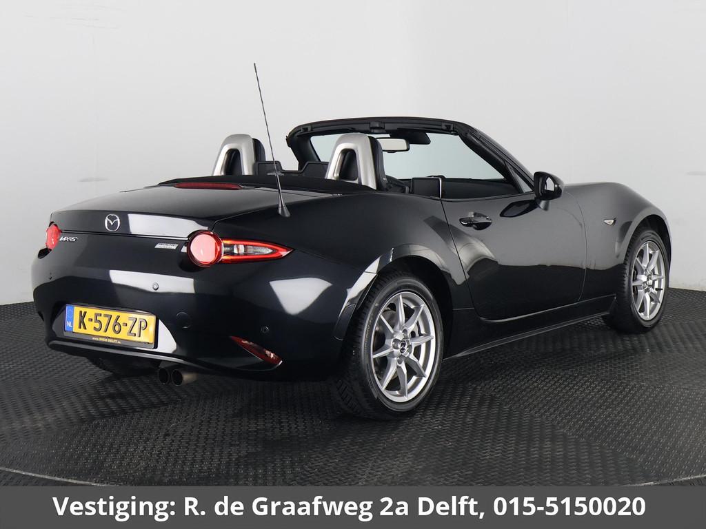 Mazda MX-5 2.0 SkyActiv-G 160 GT-M Soft-Top | Stoelverwarmin, Auto's, Mazda, 1998 cc, 4 cilinders, Cabriolet, Zwart