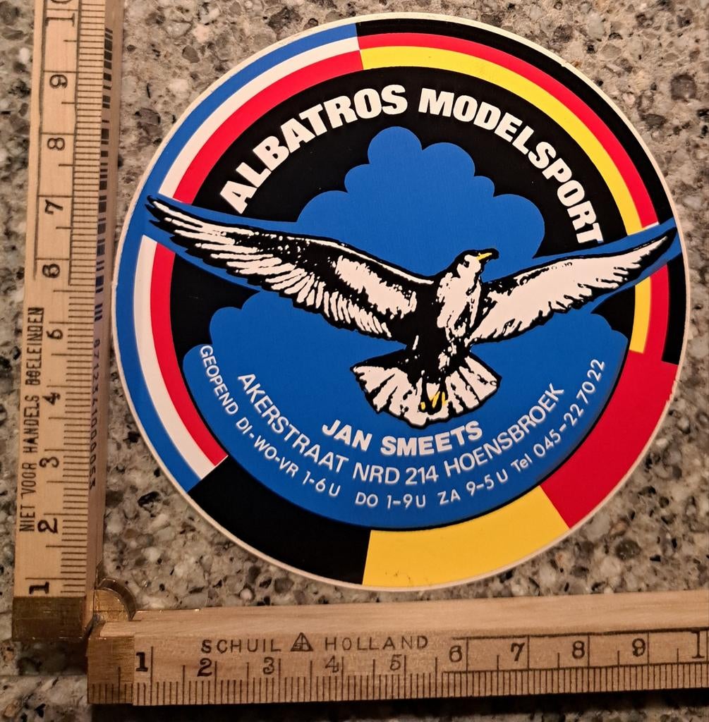Vintage sticker Albatros modelsport modelspoor treinen, Verzamelen, Stickers, Zo goed als nieuw, Ophalen of Verzenden