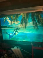 Spiegel/lamp met bewegende golven - Tropisch strand, Ophalen, Zo goed als nieuw