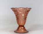 Zalmkleurige Vaas - Persglas - Frankrijk - Art Deco - 1930's, Ophalen of Verzenden