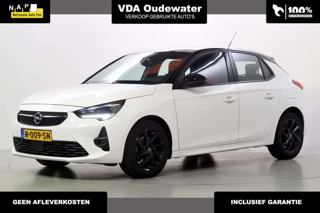 Opel Corsa 1.2 GS Line LED Keyless CAM dealer onderhouden Ri, Stof, Gebruikt, Euro 6, Handgeschakeld