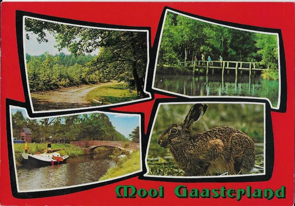 Kr1937 Gelopen ansichtkaart mooi gaasterland, Ophalen of Verzenden, 1980 tot heden, Gelopen
