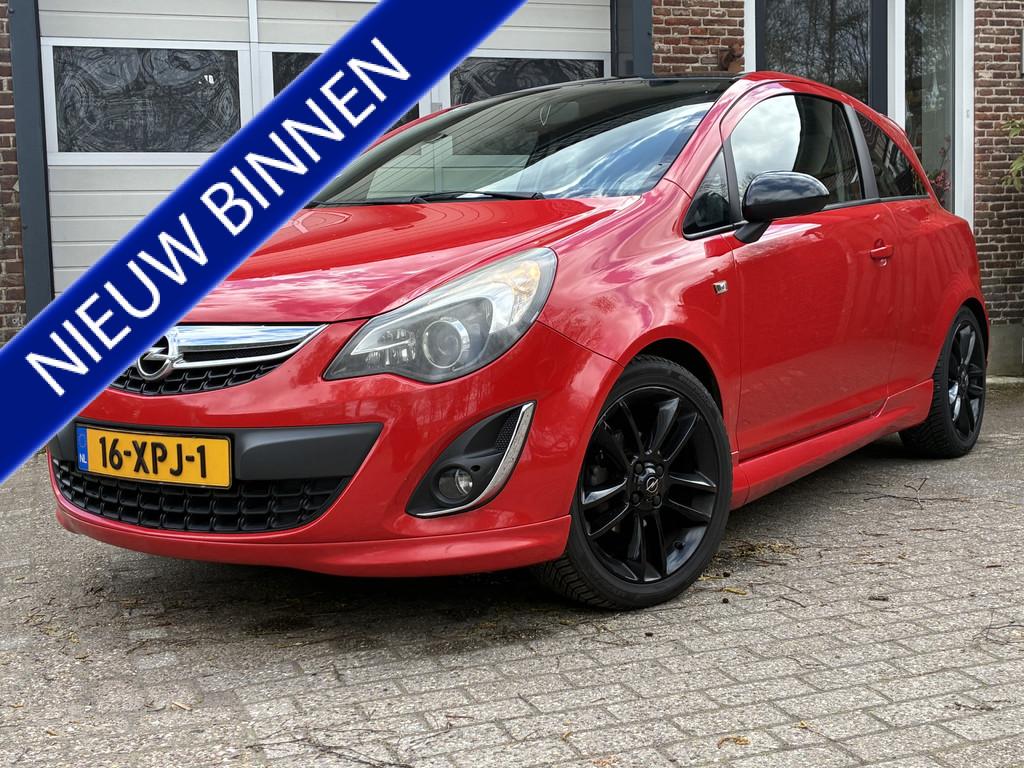 Opel Corsa 1.4-16V Color Edition '12 Airco Cruise (bj 2012), Voorwielaandrijving, Euro 5, Zwart, Origineel Nederlands