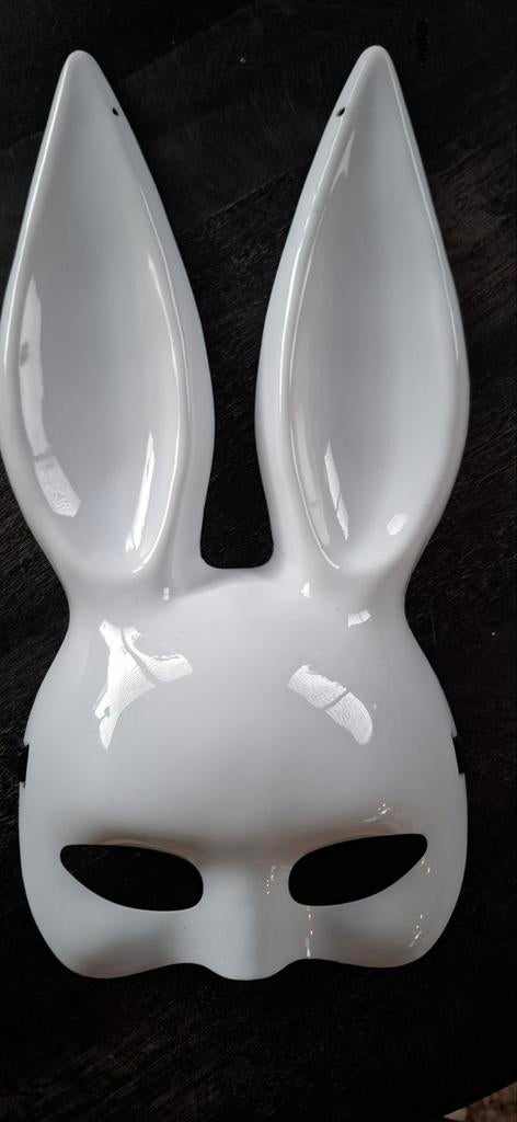 Witte oortjes masker ( nieuw), Verzenden, Nieuw, Feestartikel
