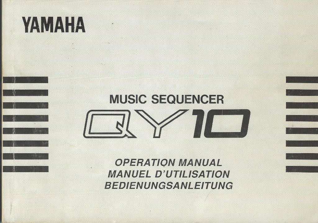 Handleiding Boek, ANLEITUNG (DUITS, FRA, uk) - Yamaha QY10, Ophalen of Verzenden, Zo goed als nieuw, Instrument
