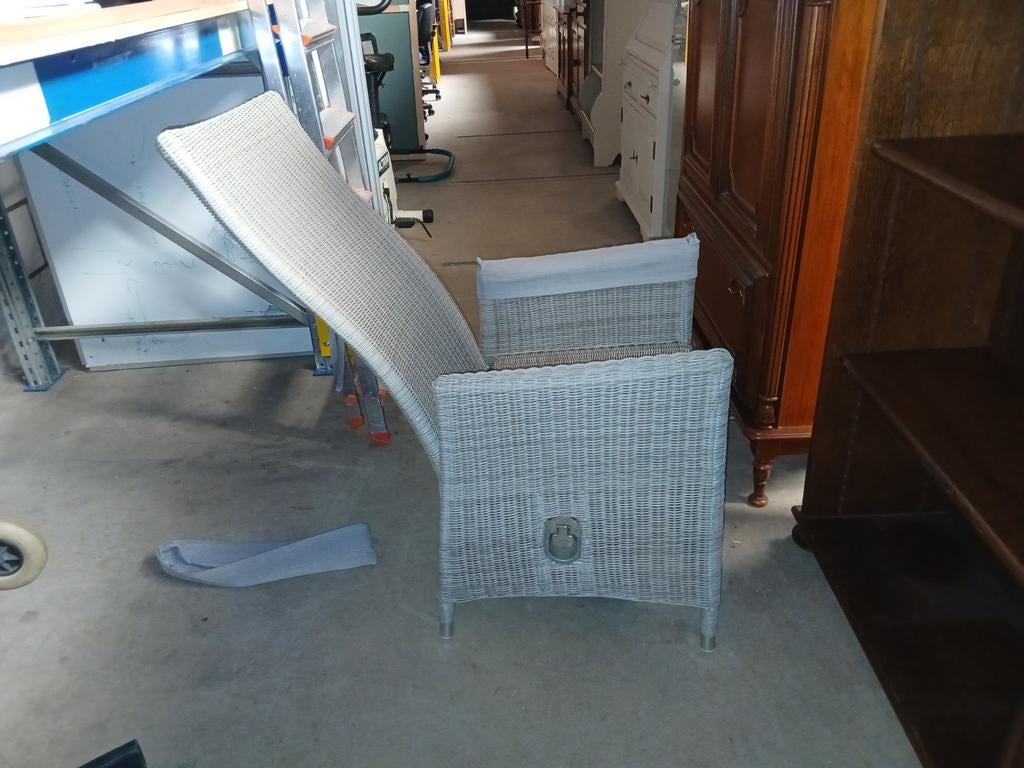 (0160) verstelbare tuinstoelen Pure Collection wicker (2x), Gebruikt, ., Wicker, Stoel