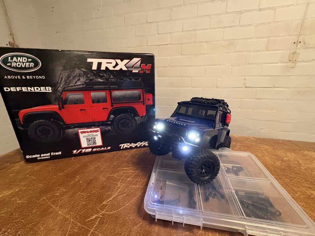 Traxxas TRX-4M Land Rover Defender RC Crawler 1/18, Hobby en Vrije tijd, Overige merken, Auto, Groter dan 1:32, Ophalen of Verzenden