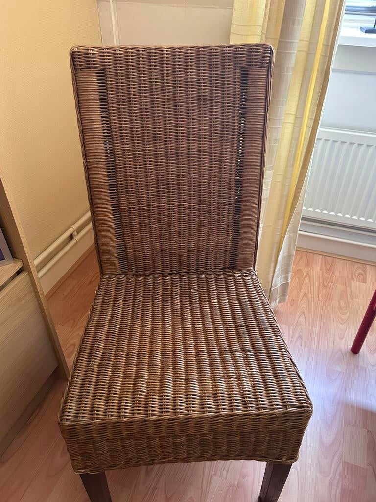 Eetkamerstoelen Set Van 4 Rotan