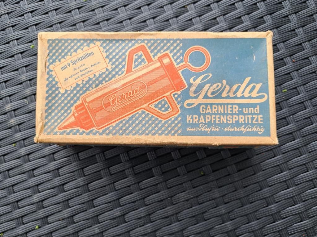 Garneerspuit + accessoires Merk Gerda, Ophalen of Verzenden