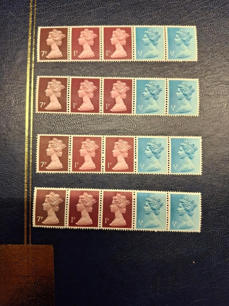 postzegel engeland combinatie rolzegels  4. Readers Digest, Verzenden, Postfris