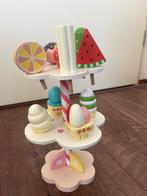 Houten speelgoed standaard met fruit en ijsjes, Ophalen, Zo goed als nieuw, Jongen of Meisje