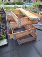 Moestuinbakken pelletranden, Ophalen of Verzenden, Gebruikt, Rechthoekig, Hout