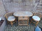 GRATIS Bamboe Tuinset - 3 Delig - Gratis Ophalen, Gebruikt, Tuinset, Hout, Eettafel