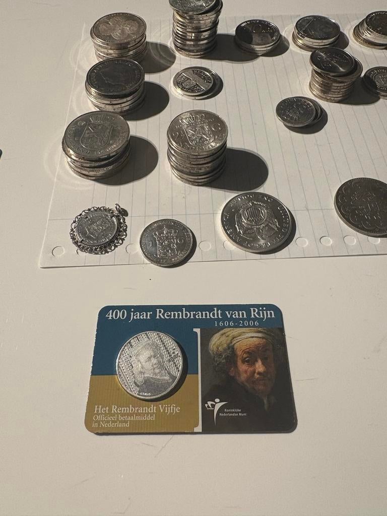 Rembrandt van Rijn Vijfje 2006 - Zilveren 5 Euro Munt, Postzegels en Munten, Zilver, Overige landen, Ophalen of Verzenden, 5 euro