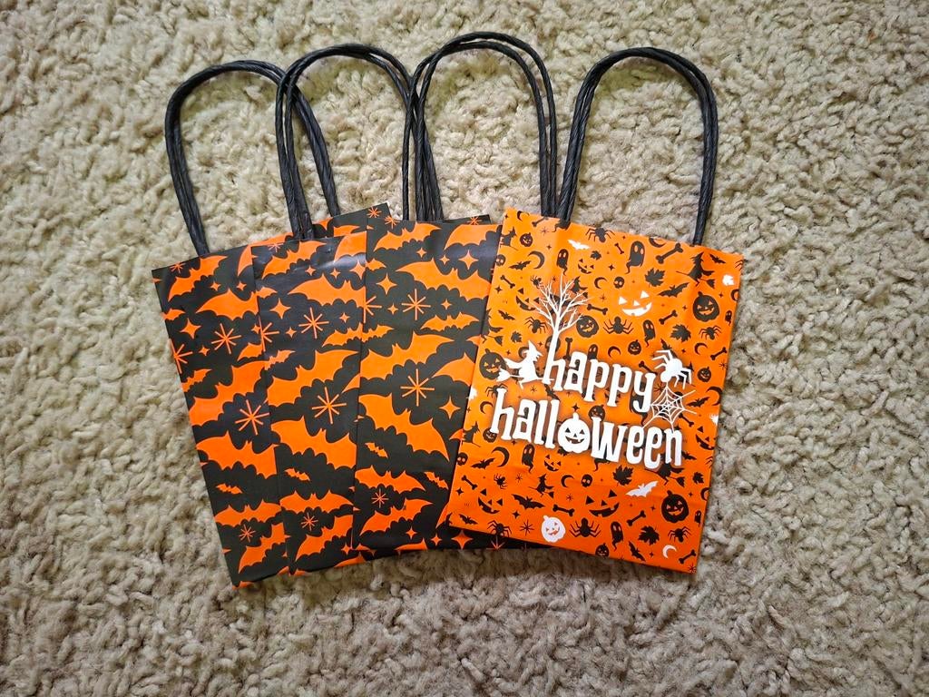 4 Halloween Snoeptasjes - Perfect voor Trick or Treat!, Ophalen of Verzenden