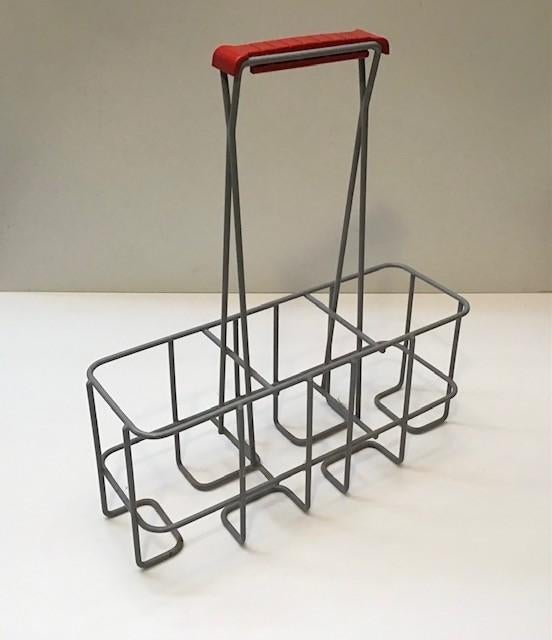 Flessen drager geplastificeerd metaal -Merk Tomado, Verzamelen, Retro, Ophalen of Verzenden, Huis en Inrichting