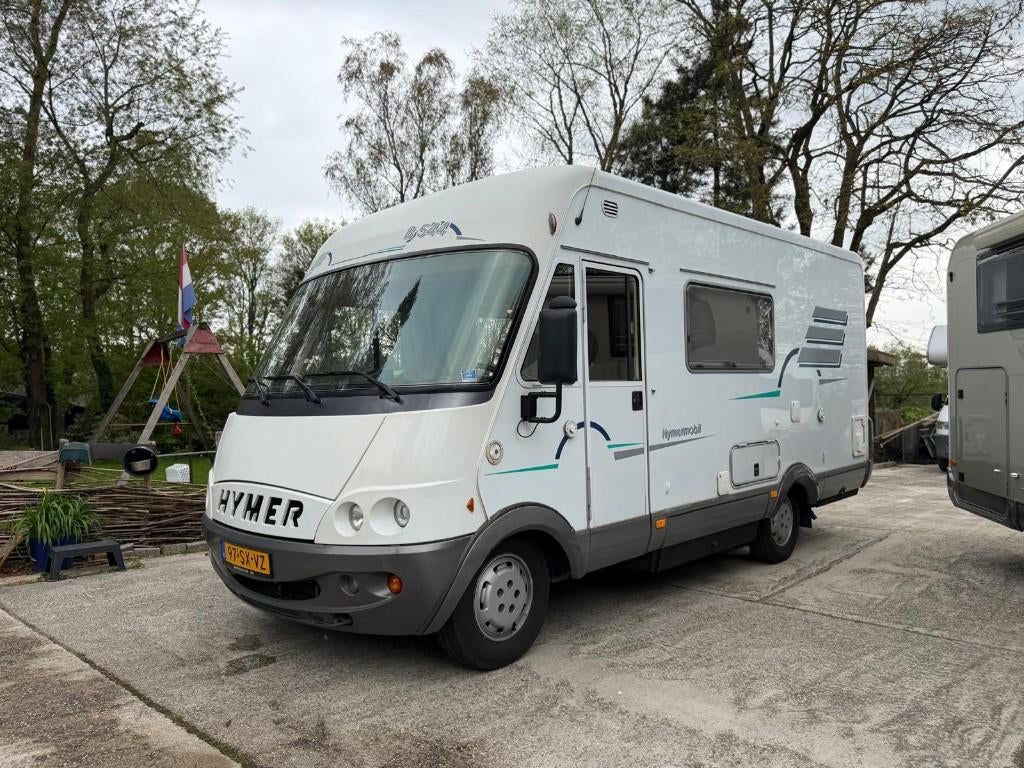 Schitterende Hymer B544 2.8 JTD met airco en veel meer!, Caravans en Kamperen, Campers, Integraal, Ringverwarming, Afzuigkap, Bedrijf