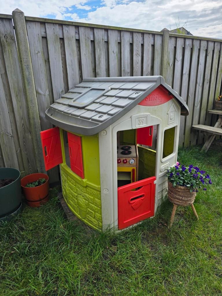 Smoby speelhuisje met keuken voor kinderen, Kinderen en Baby's, Speelgoed | Buiten | Speelhuisjes, Ophalen, Zo goed als nieuw