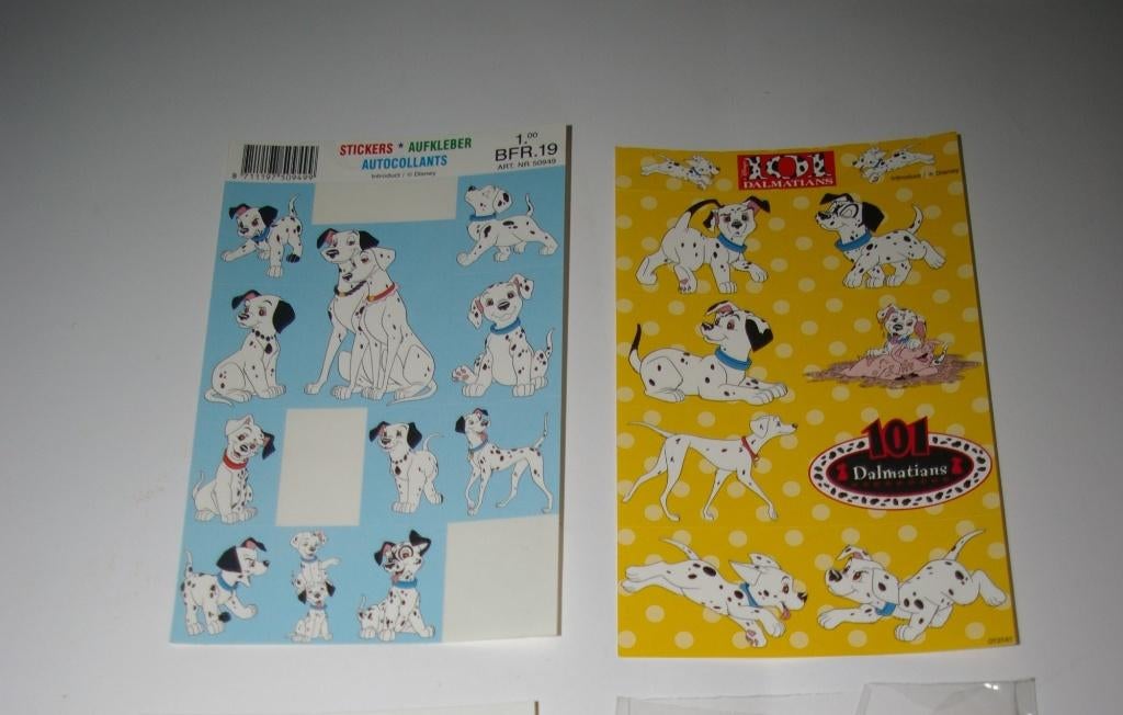 Stickers van: 101 Dalmatians., Ophalen of Verzenden, Zo goed als nieuw, Meerdere stickers