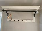 Wandkapstok met haakjes en roede, Wandkapstok, Gebruikt, Ophalen of Verzenden, Minder dan 100 cm