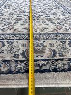 IKEA VALLOBY VLOERKLEED BLAUW WIT BLOEMENPATROON 195X135CM, Ophalen, Gebruikt, 100 tot 150 cm, Blauw