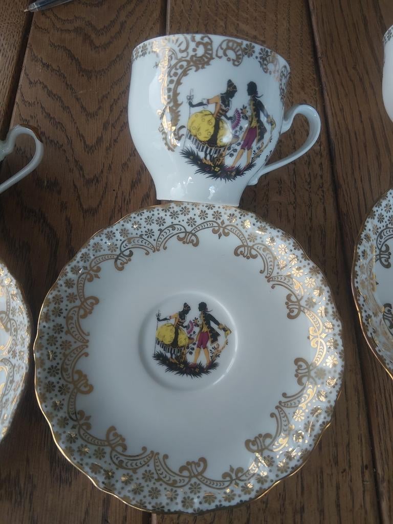 6 x Mitterteich Bavaria porseleinen kop en schotel, Ophalen