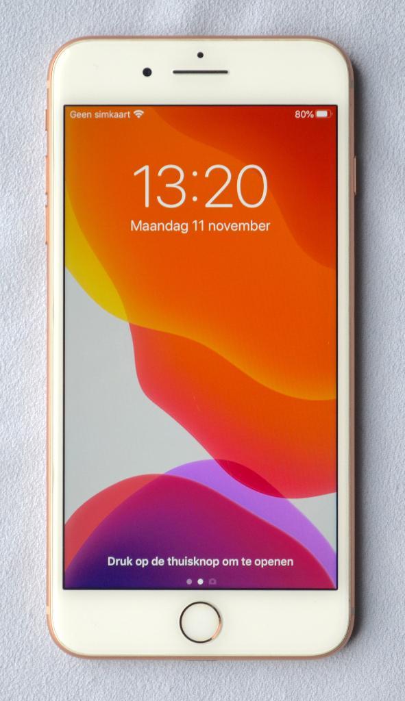 iPhone 8 Plus 64GB Goud: nieuwe batterij, garantie, Telecommunicatie, Mobiele telefoons | Overige merken, Zo goed als nieuw, Zonder abonnement