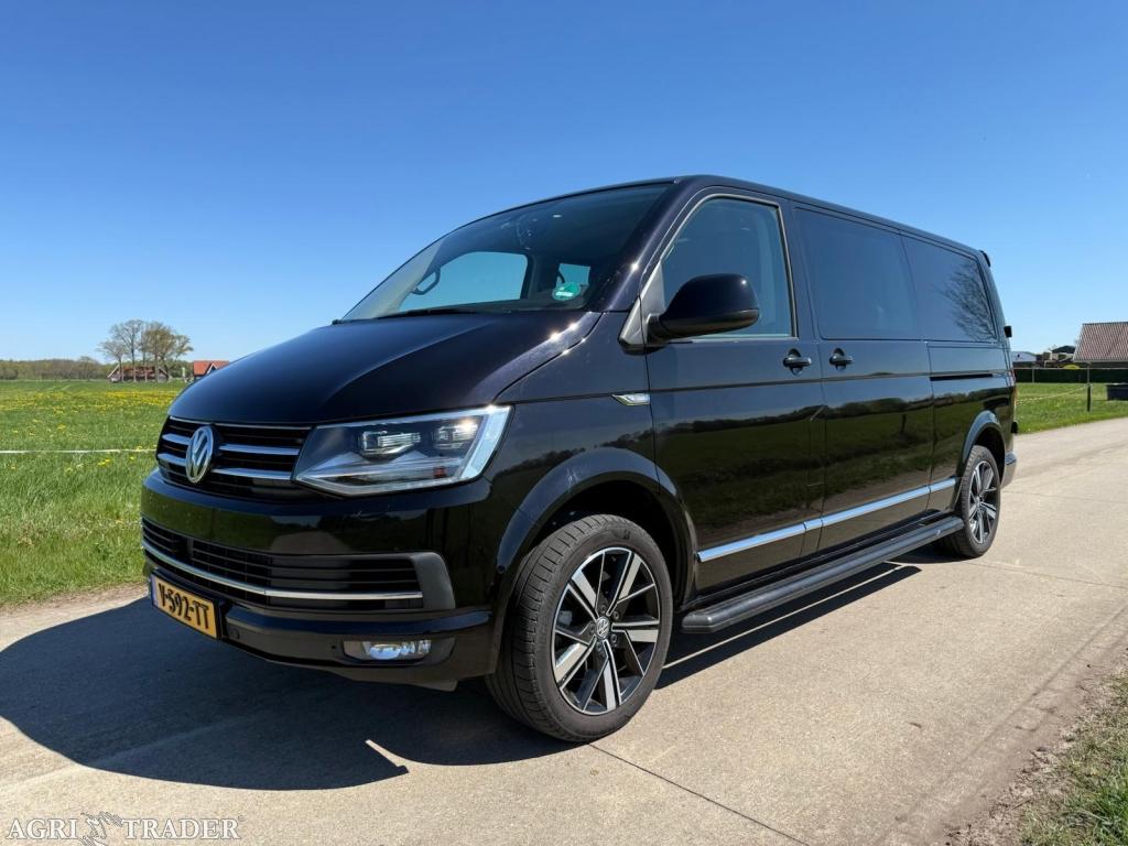 Volkswagen Transporter Caravelle Highline 2018, Leder en Stof, Zwart, Bedrijf, Diesel
