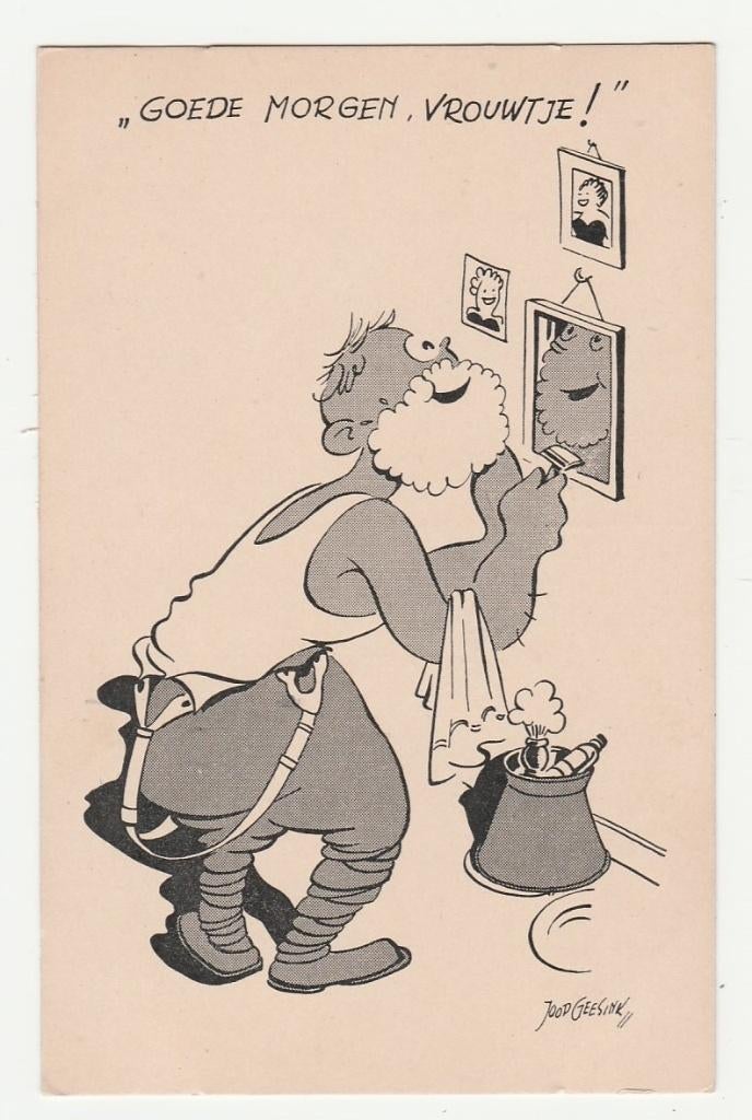 Joop Geesink.  Militair.  Ned. Illustratoren., Verzamelen, Verzenden, 1920 tot 1940, Ongelopen, Overige thema's