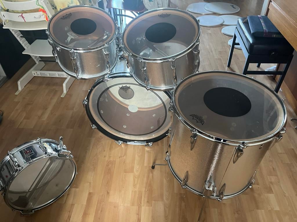 Vintage Premier Drumstel 12/14/16/22 (plus hoezen), Muziek en Instrumenten, Ophalen, Gebruikt, Premier