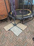 4x grindtegels, Ophalen, Gebruikt, Beton, Terrastegels