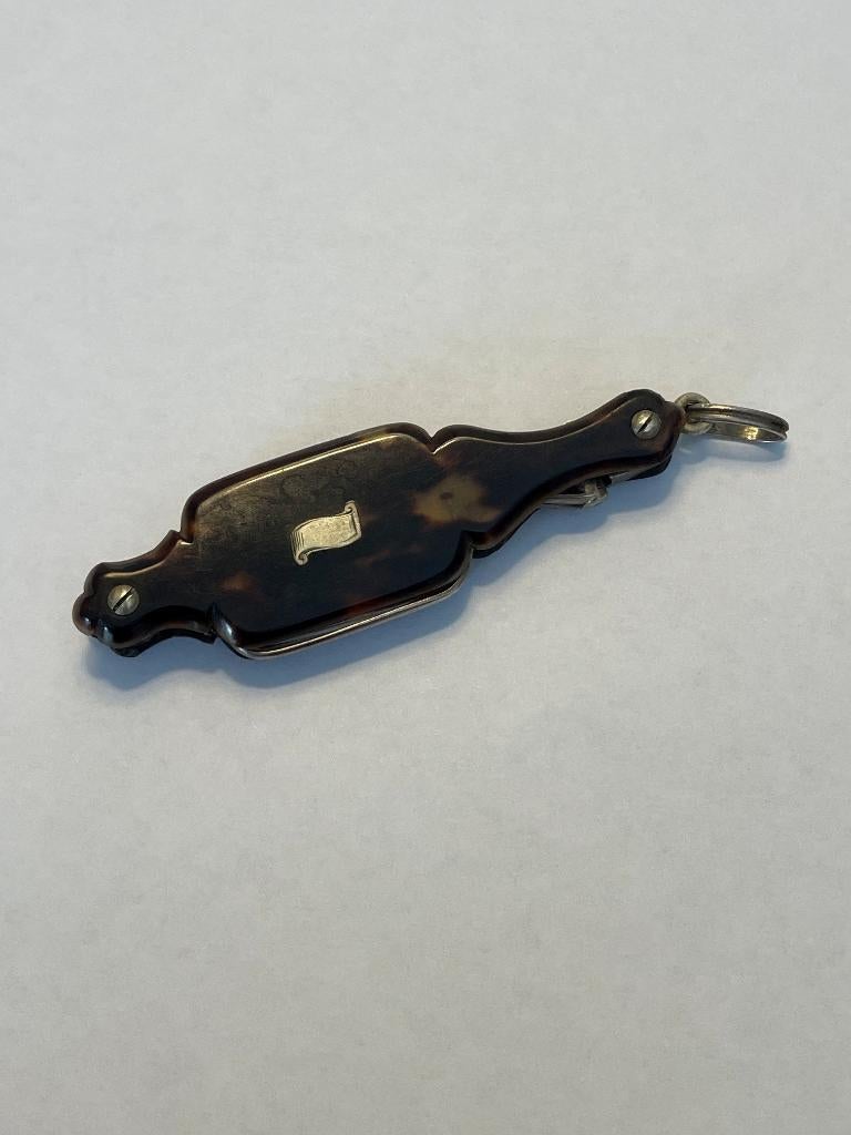 Mooie antieke lorignette van schildpad met zilver 1800 s, Ophalen of Verzenden, Zilver, Overige typen