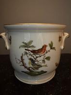 Herend bloemen pot met vogel- en vlindermotief, Antiek en Kunst, Verzenden