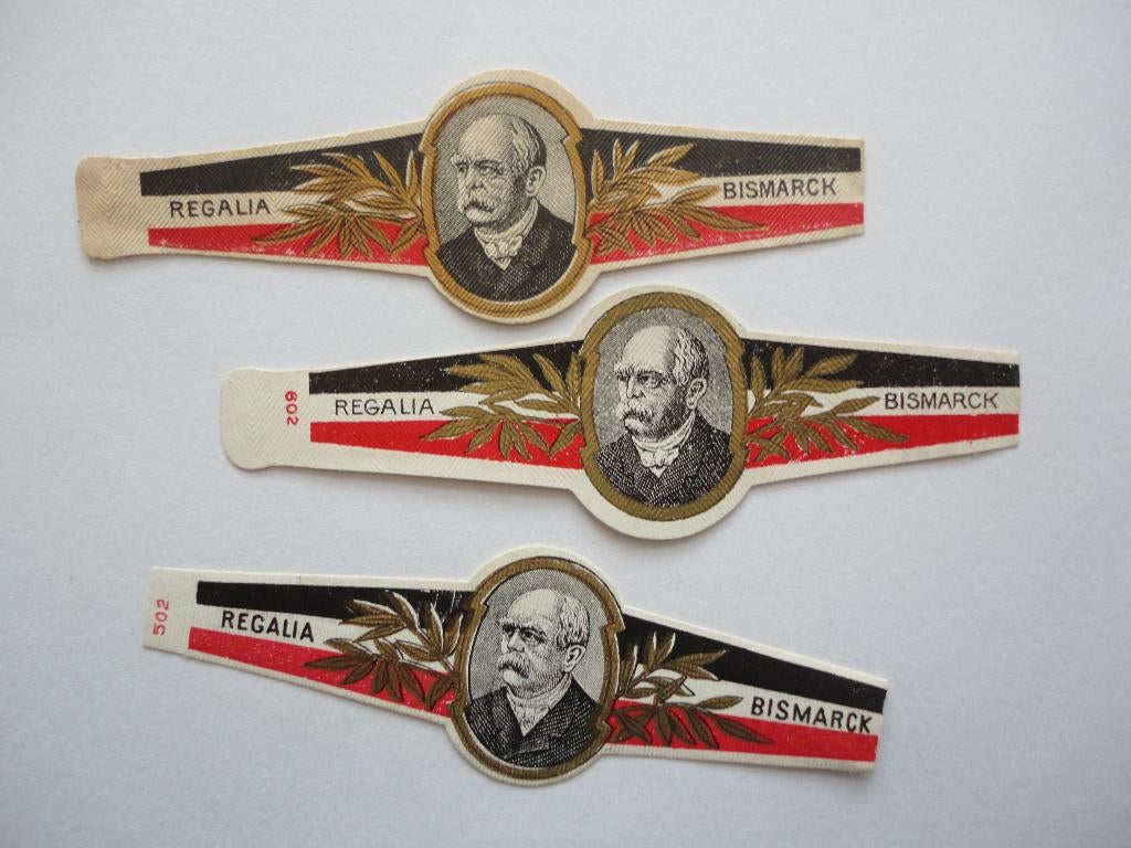 sigarenbandjes 8= 3st, Ophalen of Verzenden, Sigarenbandjes