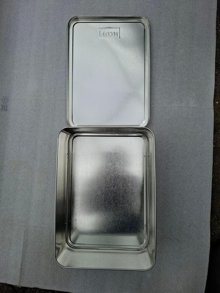 Blikken Trommel / Opbergdoos 35x25x12cm, Ophalen of Verzenden, Gebruikt, Overige
